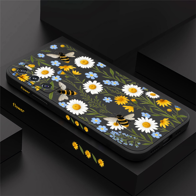 Vivo V40 - Urocze etui z motywem kwiatowym i