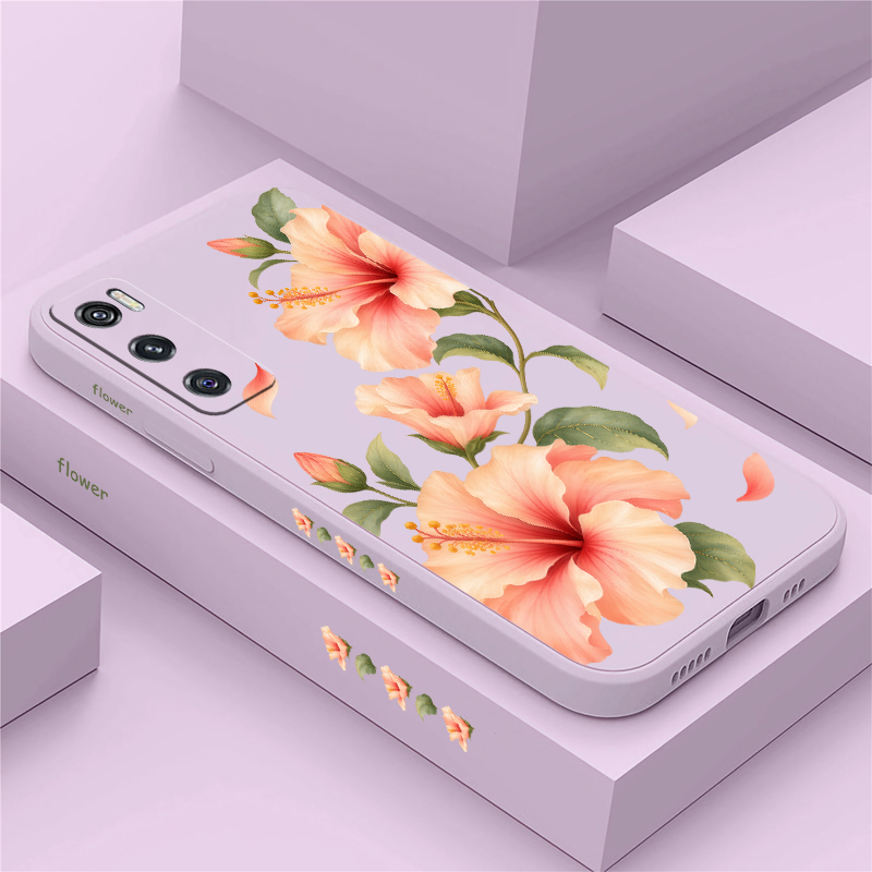 Vivo V40 - Etui z motywem dwóch różowych lilii