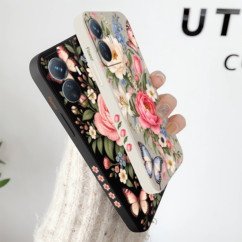 Etui z motywem kwiatów i motyl – Vivo Y28 recenzja i cena