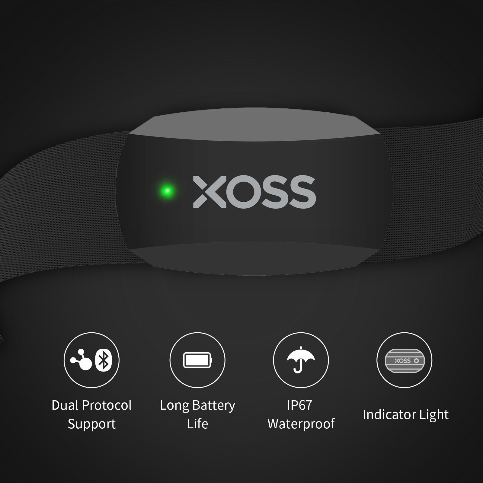 XOSS X2 Monitor pracy serca z  – Breath Rate Monitor recenzja i cena